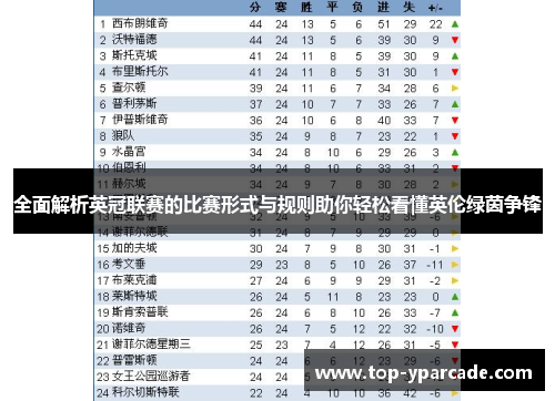 全面解析英冠联赛的比赛形式与规则助你轻松看懂英伦绿茵争锋